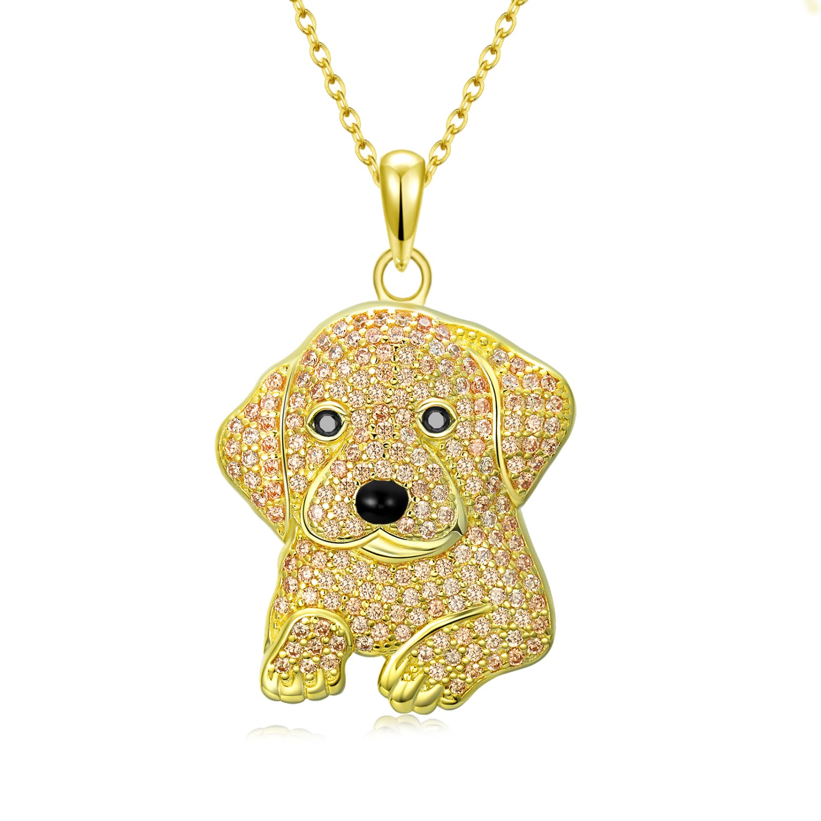 SELKAT Dog Necklaces 24 Breeds of Dogs Necklaces S925 Sterling Silver Dog Pendant Labrador Retrieverg Dog Necklace for Women Girls gifts -UK