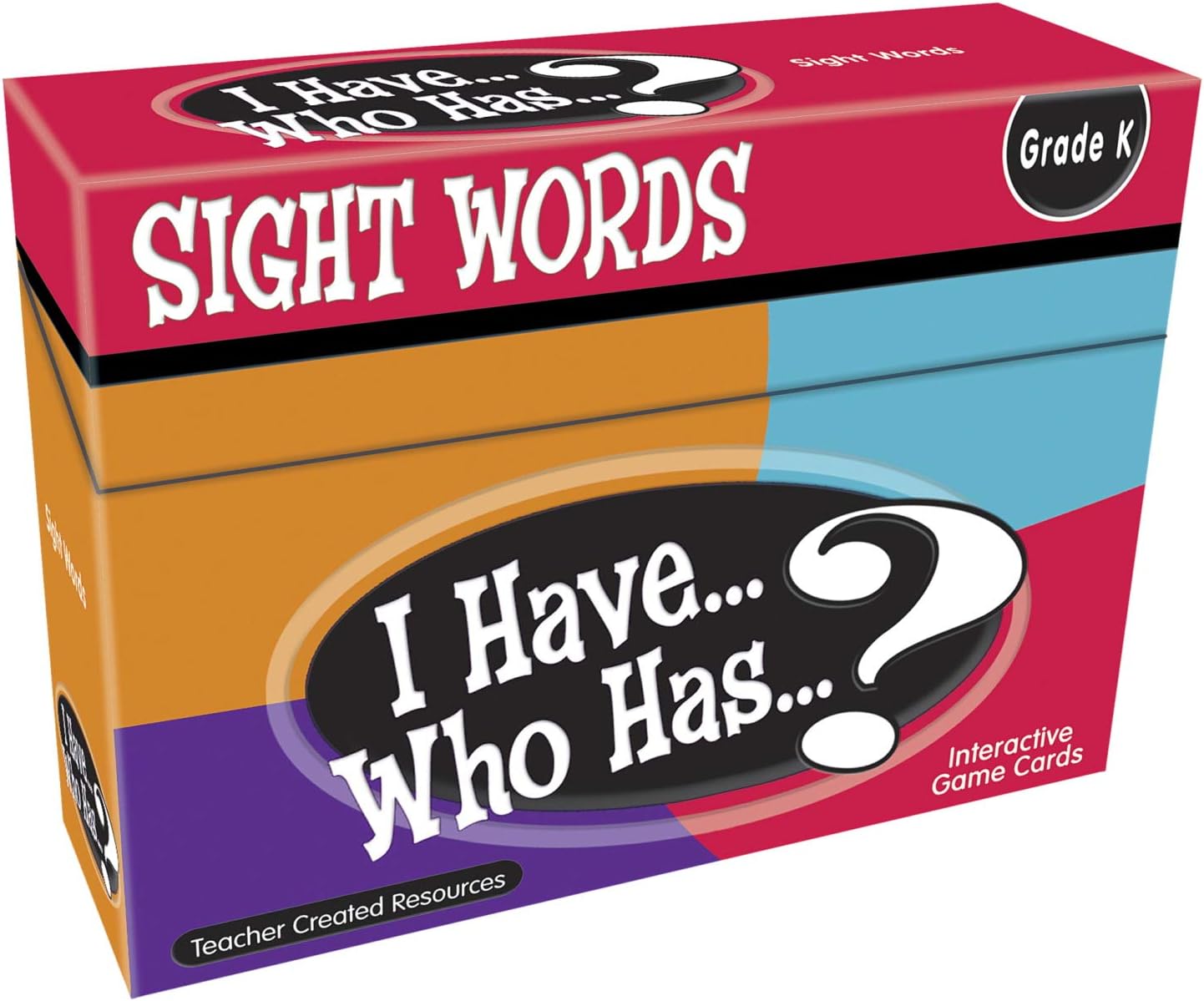 Teacher Created Resources I Have. Who Has.? Sight Words Grade K (7868), Multicolor : Office Products