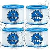 SXEIAV Type vi spa Filter and hot tub Filter Replacement Cartridge for Coleman hot tub Filters, for Inflatable hot tub Filter (4 Pack)
