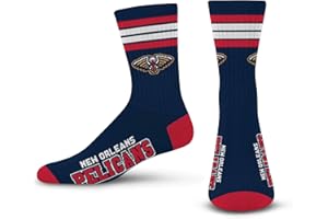 For Bare Feet NBA 4 Stripe Deuce Crew Sock Team Color