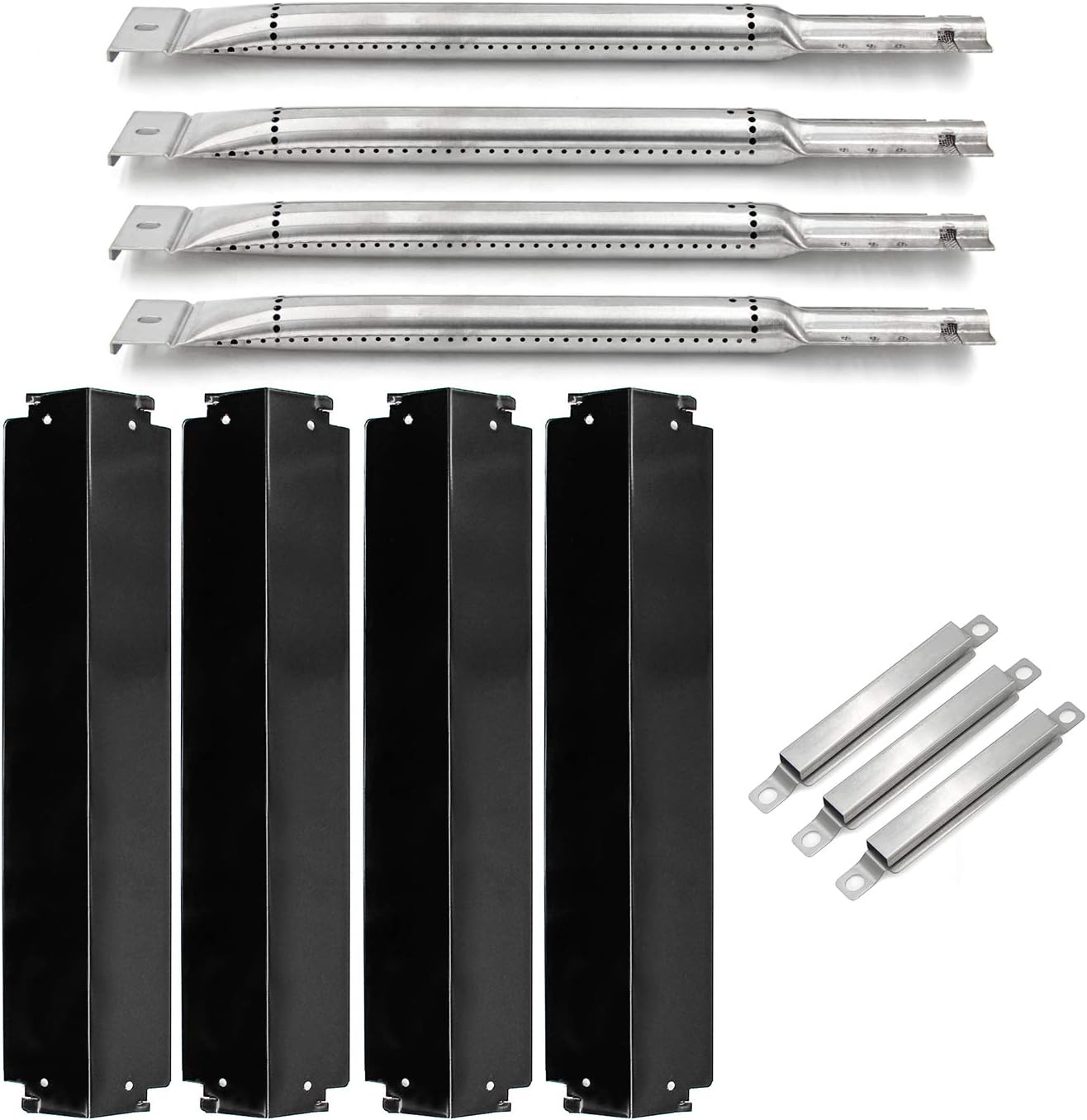 VICOOLGrill Parts for charbroil Commercial Series 4 Burners 463268008, 463248208, Heat Plates,Burners, Crossover Tubes Kits
