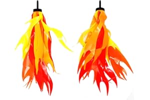 Iconikal Bicycle Scooter Handlebar Flame Streamers, 10-Inch Kids Bike Streamers, Easy Install