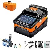 Fusion Splicer AI-6A Fiber Optical Fusion Splicer with 8S Splicing &amp; 18S Heating, Core Alignment Fiber Splicer with 5200mAh Large Battery Capacity, Automatic FTTH Precision