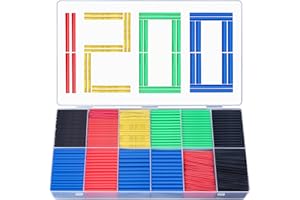 750 PCS Heat Shrink Tubing Assortment, Preciva 2: 1 Heat Shrink Tubing Sleeving Kit Electrical Wire Cable Wrap Assortment Wat
