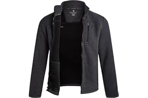 Spyder Mens Fleece Jacket - Full Zip Up Lightweight Sherpa Fleece Fall Mens Winter Jacket with Pockets for Outdoor Hiking