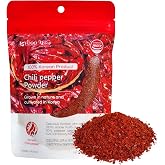 Korean Food Spicy Cheongyang Chili Powder, 100% Korean, Coarse, 200g | Extra hot coarse red pepper flakes made from 100% Kore