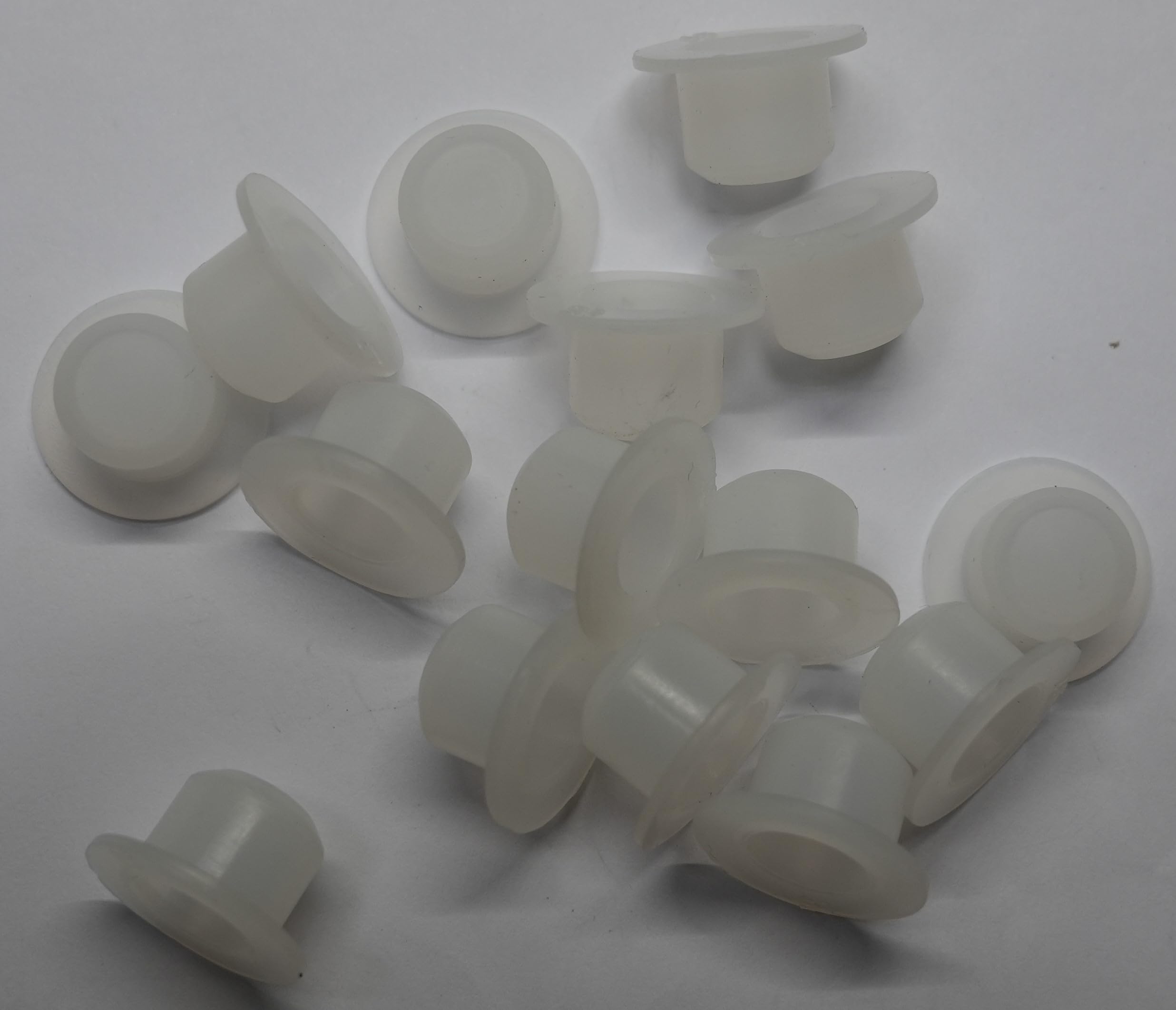 dexierp Protection Force Flanged Tapered insert Cap and Plug For 14-15mm 9/16"-19/32" ID Hole Of Tube Bottle Openning (Pack of 15) Reusable Rubber