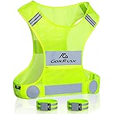 Reflective Vest Running Gear,Lightweight Reflective Safety Vests with Arm Bands