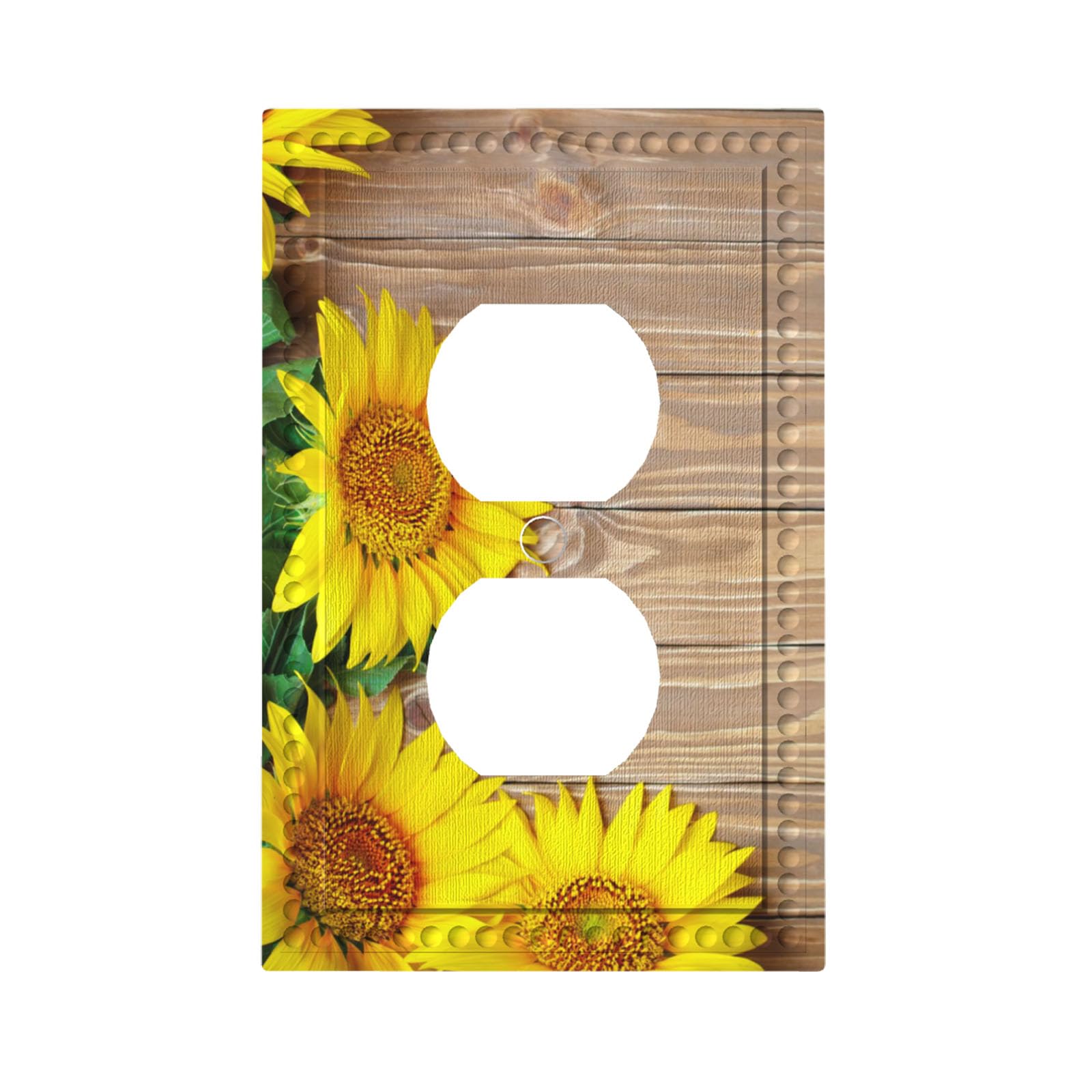 Cuitxrac Sunflowers Outlet Covers Yellow Floral