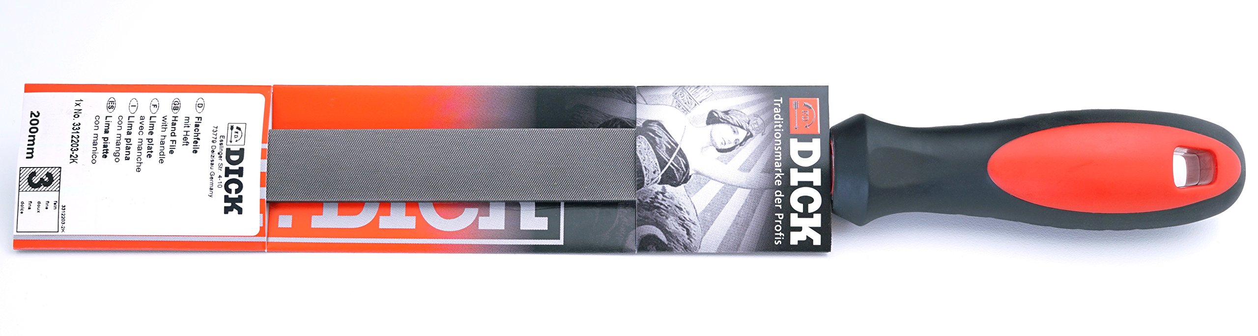 Dick 3312203-2K Type of Cut 3 Workshop Flat File, Multi-Colour, 200 mm