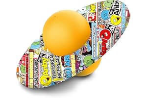 ANBY Pogo Ball for Kids & Adults Up to 200lb, Balance Coordination Trick Bounce Board Pop Ball Cool Fun Challenge Indoor Outdoor Toys Pogo Jumper Birthday Gifts for Boys Girls Halloween