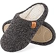 EverFoams Women's Fuzzy Slip-on Slippers Soft Comfy Memory Foam Indoor House Shoes