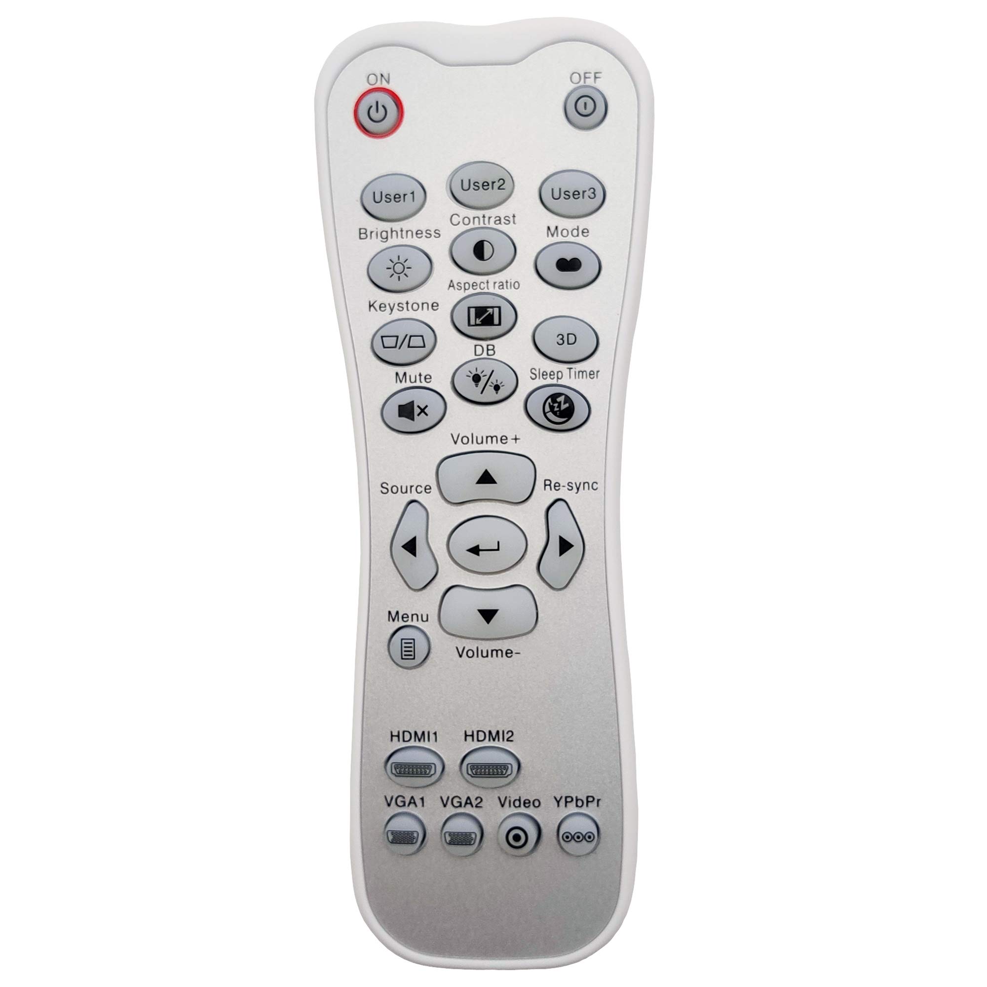 Leankle Remote Controller BR-3001B for Optoma Projectors GT1080HDR, HD143X, HD146X, HD243X, UHD50X, UHD65, UHZ65, UHZ65LV