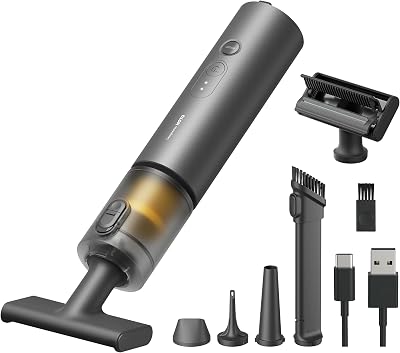 Handstaubsauger Akku, Autostaubsauger, 4-in-1 Staubsauger für Auto