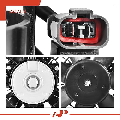 A-Premium Left Engine Radiator Cooling Fan Assembly Compatible With Select Honda Models - Accord 2008 2009 2010 2011 2012, L4 2.4L - Replace# 19015R40A01, 19020RWPJ51, Fans - Canada