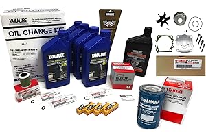 PWC PARTS CO YAMAHA 2013+ F200 F200XB Oil Change Lower Unit Gear Lube Plugs Fuel Water Separator Filter Water Pump Maintenance Kit