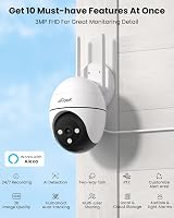ieGeek 2K 3MP PTZ Camera 2.4G/5G Dual-Band WiFi Outdoor Night Vision 355° Pan view 3