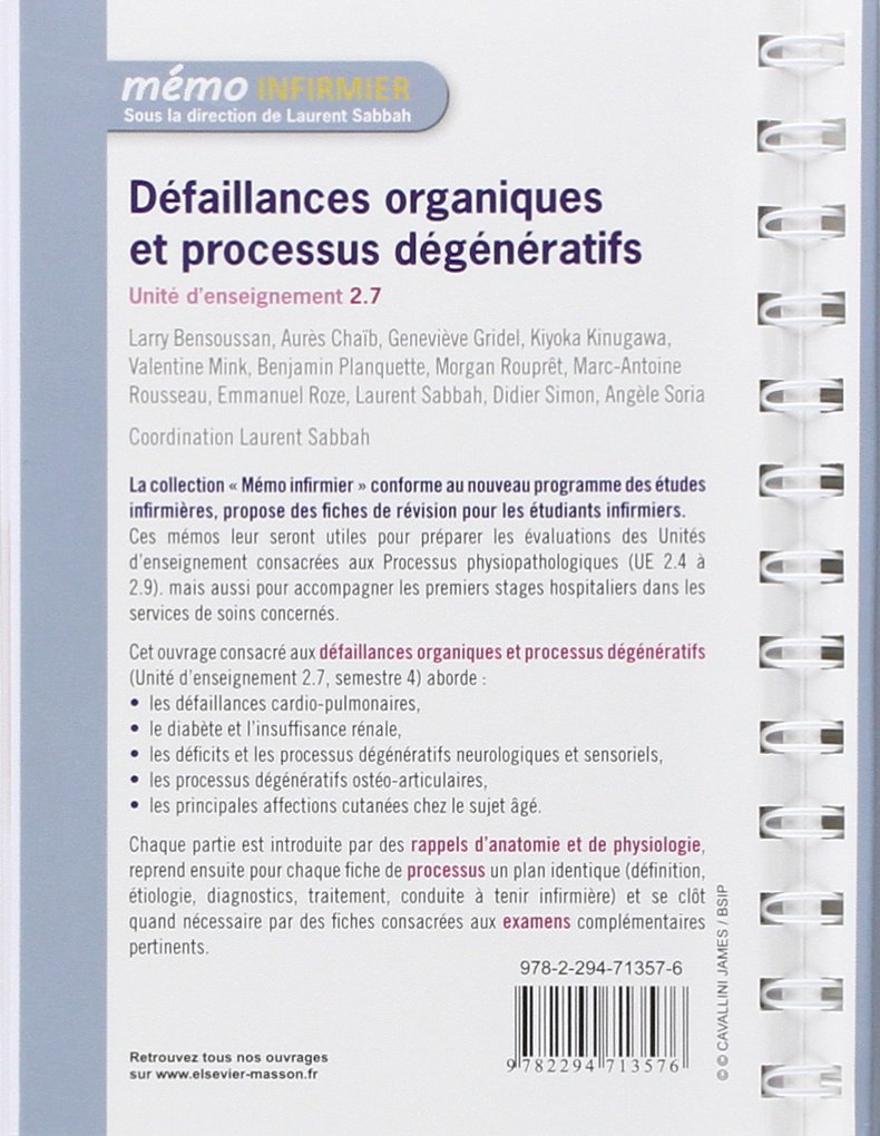 Amazon Fr Defaillances Organiques Et Processus Degeneratifs Unite D Enseignement 2 7 Bensoussan Larry Simon Didier Soria Angele Sabbah Laurent Chaib Aures Gridel Genevieve Kinugawa Bourron Kiyoka Mink Valentine Planquette Benjamin Amazon Fr Defaillances Organiques Et Processus Degeneratifs Unite D Enseignement 2 7 Bensoussan Larry Simon Didier Soria Angele Sabbah Laurent Chaib Aures Gridel Genevieve Kinugawa Bourron Kiyoka Mink Valentine Planquette Benjamin