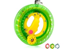 Simxkai Kite String Reel, String Spool, Line Winder, Come with Lock, 8in with1000 Feet Line (Green)