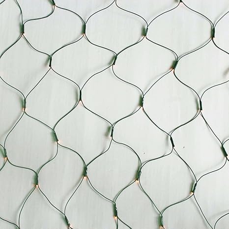 240 er LED Lichternetz Strom für außen Strom Lichtfarbe warmweiss Kabel grün