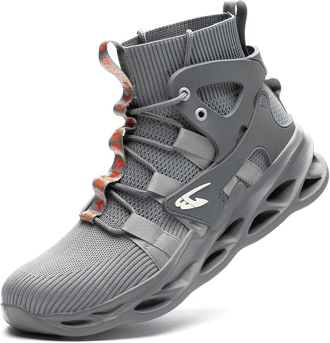 JUDBF Chaussure de Securite Homme Legere et Confortable Chaussures de Travail avec Embout de JUDBF Chaussure de Securite Homme Legere et Confortable Chaussures de Travail avec Embout de