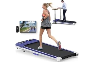 COZYINN Walking Pad with Incline, Walking Pad Treadmill 300lb Capacity, Under Desk Treadmill Works with KINOMAP WELLFIT, 2.5HP Running Pad Small Treadmill for Home Office Apartment