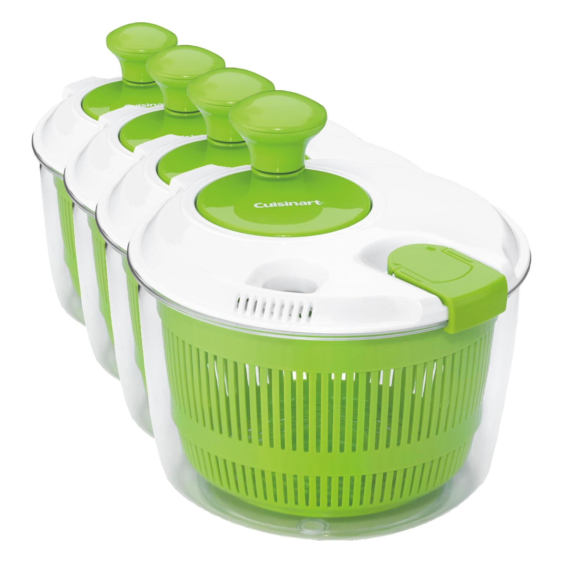 Cuisinart Salad Spinner- Wash, Spin & Dry Salad Greens, Fruits & Vegetables, 3qt, CTG-00-SSAS (Pack of 4) Image