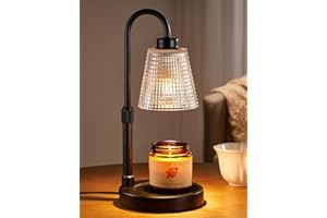 Innqoo Candle Warmer Lamp with Timer, Dimmable Candle Warmer for Jar Candles, Height Adjustable Wax Melts Warmer, Birthday Gifts for Women Mom, House Warming Gifts New Home Decor