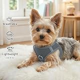 Joytale Step in Dog Harness Reflective Mesh Easy Walk XXXS Gray view 4
