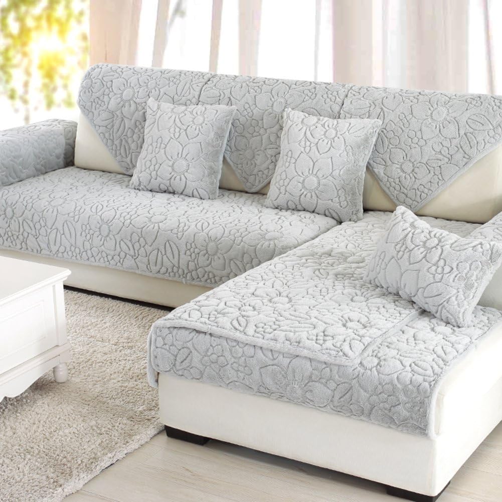 bbppssooffaa Sofa Furniture Protector for pet Dog Sofa slipcover Solid Color Thicken Sofa Throw Covers Anti-Slip -C 35x47inch(90x120cm)