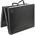 Harbinger 3 Part Tri-Fold Exercise Gym Mat, 2-Inch, Black