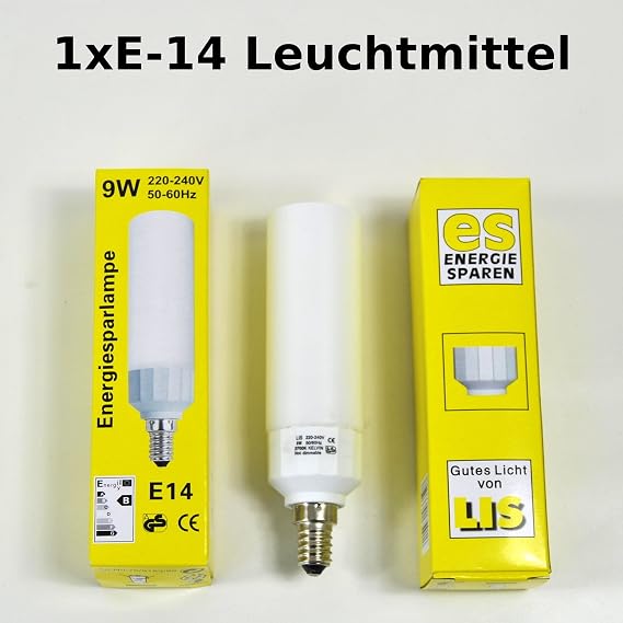 Energiesparlampe mit glaszylinder