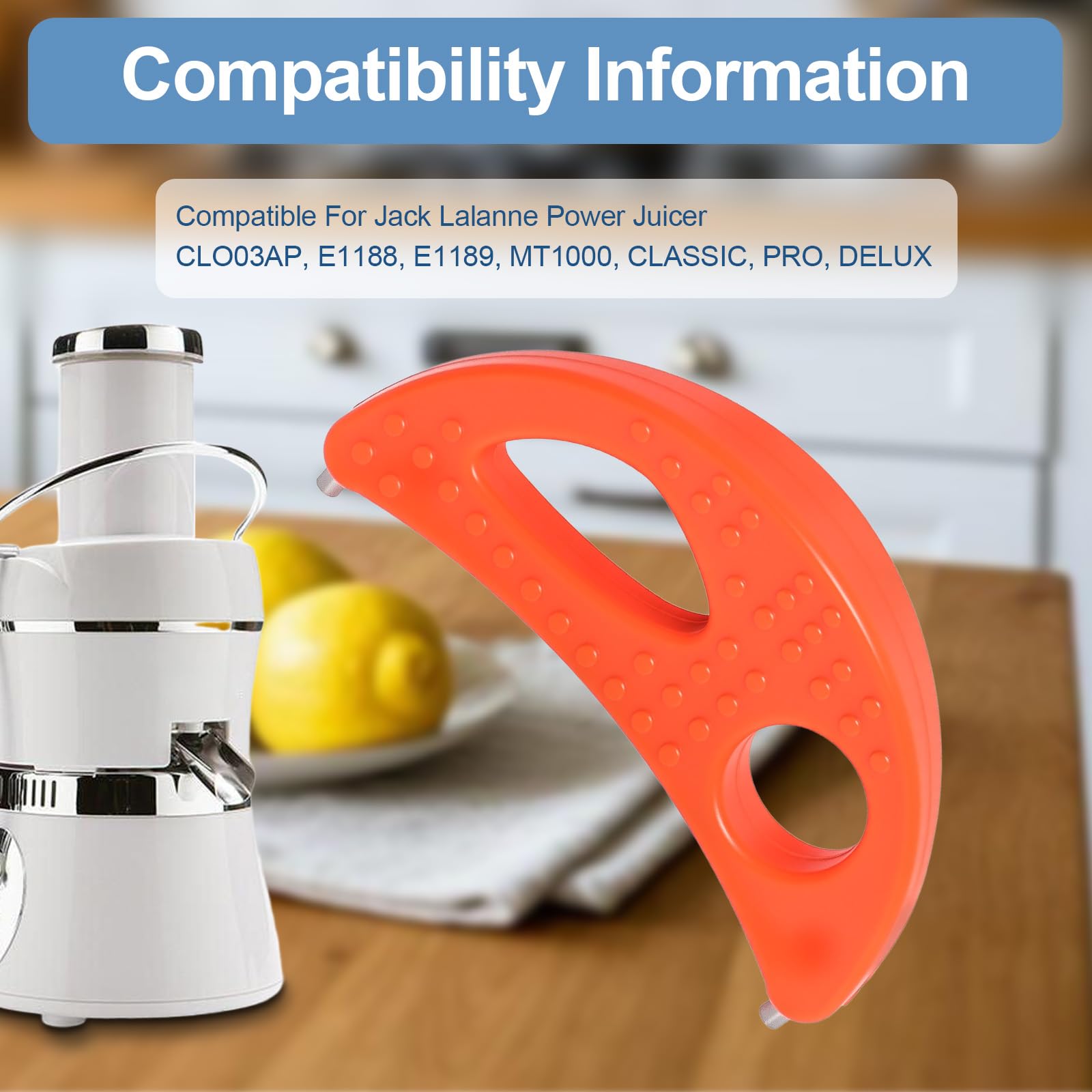 Crescent Tool Compatible with Jack Lalanne Power Juicer CL003AP E1188 E1189 MT1000, Juicer Repalcement Parts, Easy Install Replacement Kit for Home