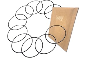 TorqueVance 10Pcs Seal O-Ring Float Bowl Gasket Replacement Lawn Mower Accessories Float Bowl Gasket 16010-ZE1-812 for GX120 