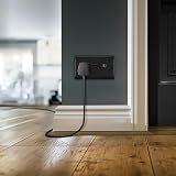 BG Electrical Nexus Metal Matt Black Double Switched Power Socket 13A Wall Plug view 7