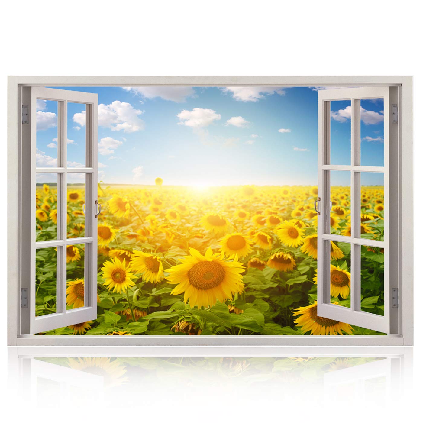 3DWandbild Fenster großformatig aus hochwertigem Vinyl wiederverwendbar Poster 3DWandbild Fenster großformatig aus hochwertigem Vinyl wiederverwendbar Poster