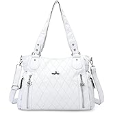 Angel Kiss Handbags for Womens Top-Handle Hobo Purse Roomy Casual Shoulder Bags PU Tote Satchel Purse for Women