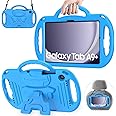 AVAWO Kids Case for Samsung Galaxy Tab A9+/A9 Plus 11 Inch 2023 Case, with Strap, Shockproof Lightweight Handle Stand 2023 Model (SM-X210/X216/X218) with Lanyard, Blue