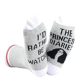 TSOTMO 2 Pairs Princess Movie Socks I'd Rather Be