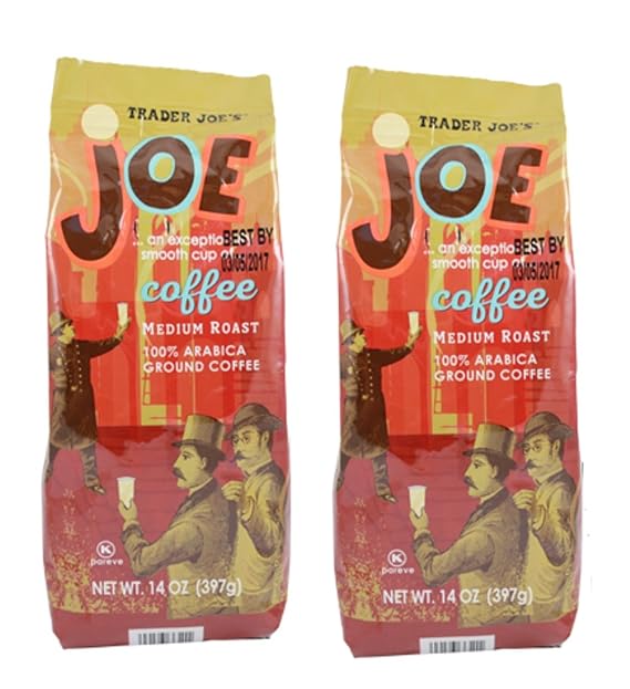 Trader Joe's Medium Roast Ground Coffee 14 oz. (Pack of 2