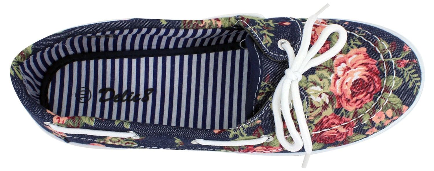 Enimay Womens Original Style Slip-On Casual Canvas Boat Shoe Loafer Flats