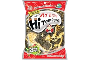 TAO KAE NOI Taokaenoi Tempura Seaweed Hitempura Spicy Flavour 1.41 Oz (Pack of 1)