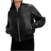 AllSaints Women's Leather Orten Bomber Jacket