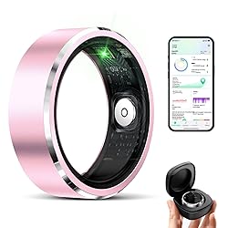 Qjijolz Smart Ring for Women Men, Fitness Tracker