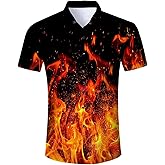 RAISEVERN Mens Hawaiian Shirt Casual Button Down Short Sleeve Tropical Beach Dress Shirt for Summer Holiday