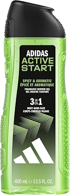 , Active Start Gel Doccia Bagnoschiuma 3 in 1 per Corpo, Capelli e Viso, Formula Vegana, 400ml