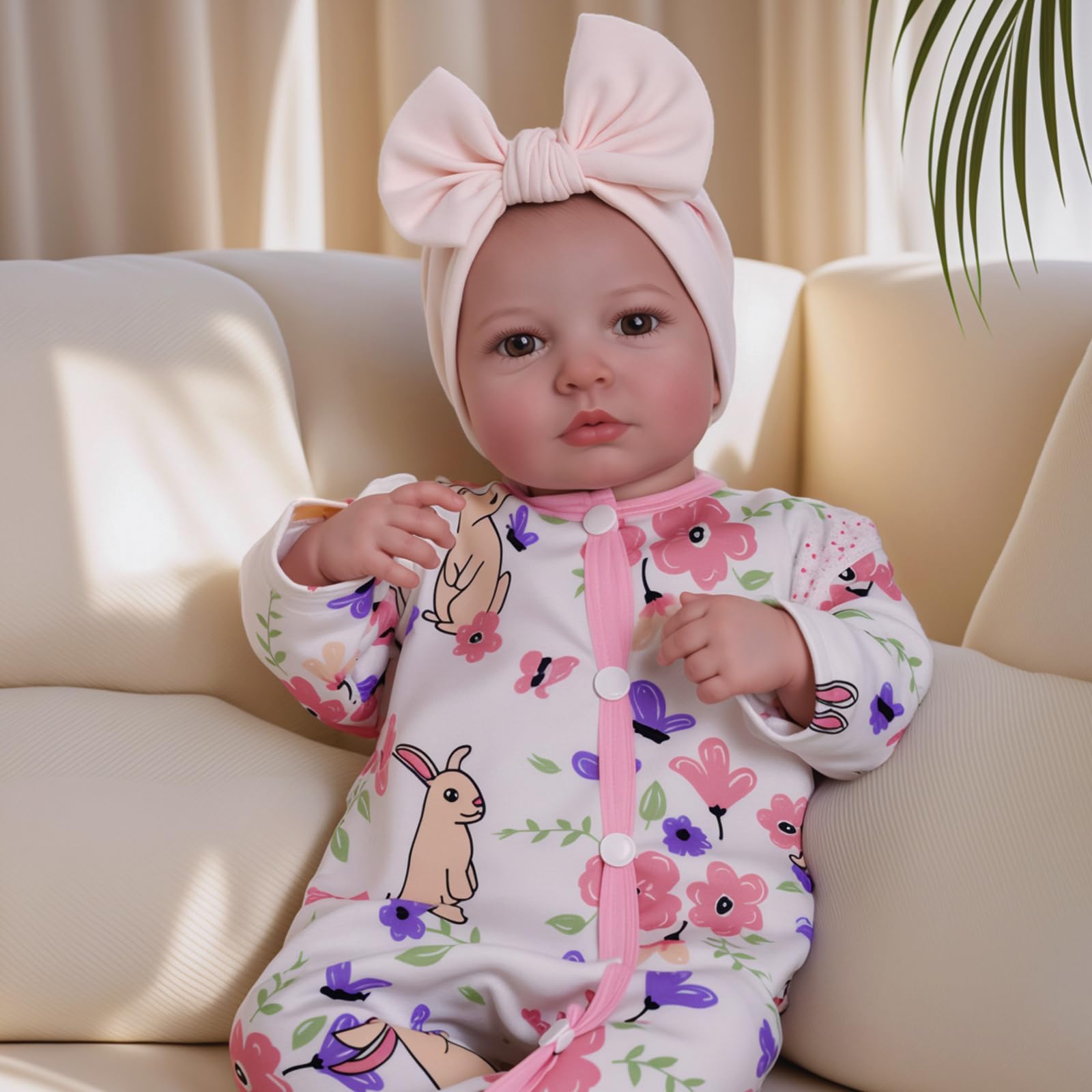BABESIDE Reborn Baby Dolls - 20-inch Cute Soft Vinyl Realistic Baby Doll Real Life Baby Dolls with Complete Accessories Perfect for Cuddling, Playtime, and Gift Giving