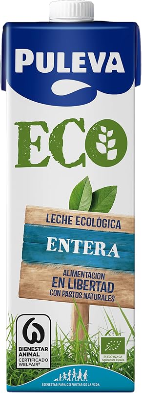 ECO - Leche Ecológica Entera BIO - Bienestar Animal - Brik UHT Pack 6 x 1L
