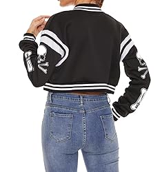 ACEFAST INC Womens Varsity Jacket Long Sleeve