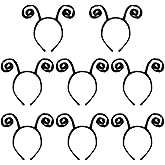 Coopay 8 Pack Butterfly Antenna Headband Snail Headband Alien Hairband Butterfly Hair Accessories Black Velvet Hairband for Halloween Party Costume Cosplay Dress Up Pretend Play Accessory